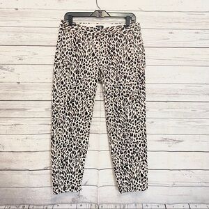 J. Crew | leopard print city fit pants